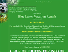 Tablet Screenshot of bluelakesvacationrentals.com